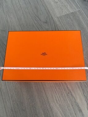 Hermes Bright Orange Gift Box with Logo